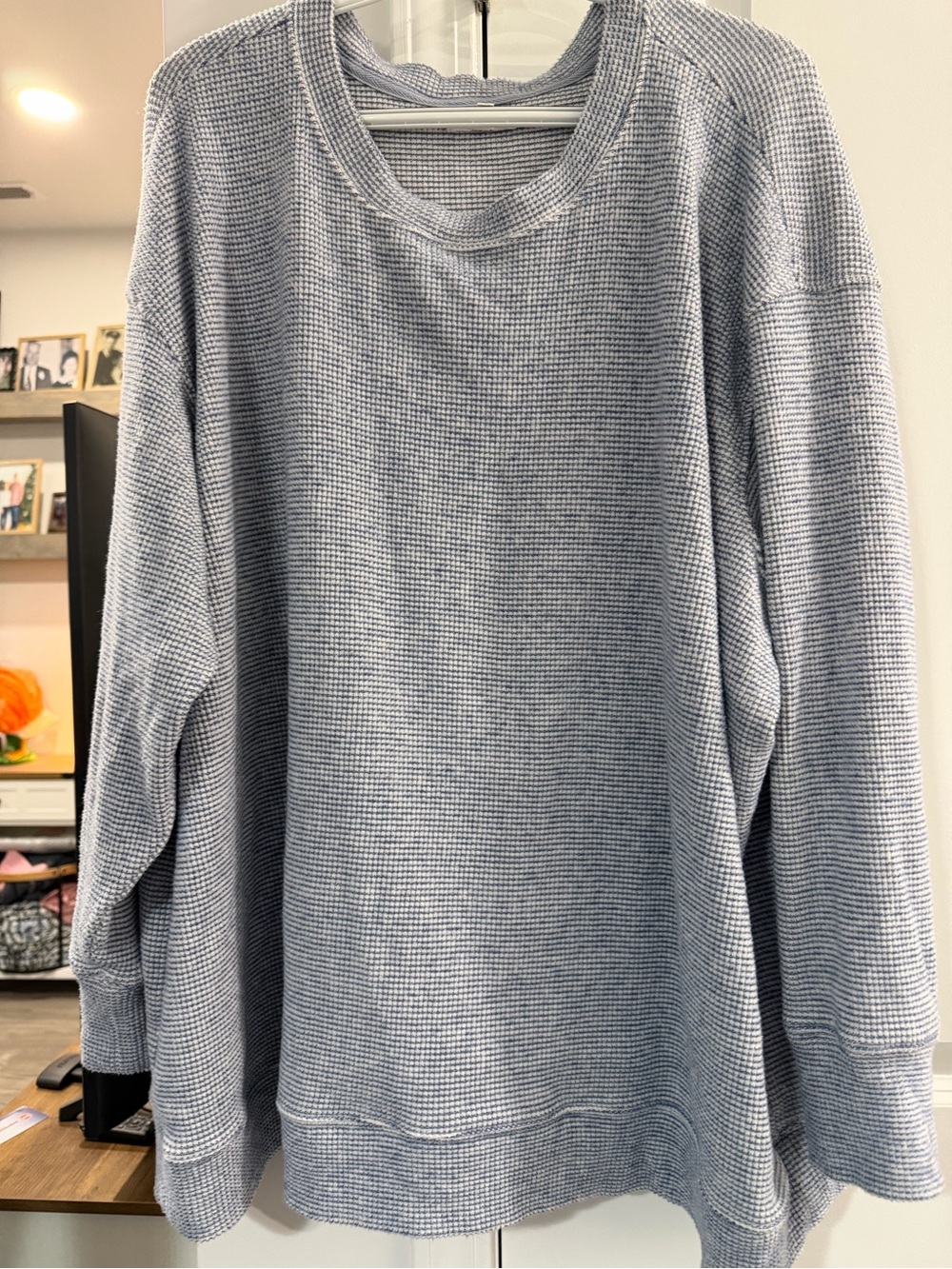 Women’s Sweater - Light Blue and gray